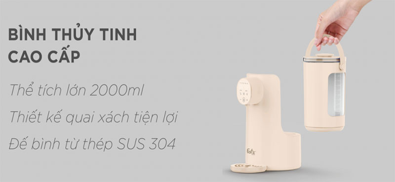 Máy đun và hâm nước pha sữa Fatzbaby Smart 4 FB3819HB - Hàng chính hãng