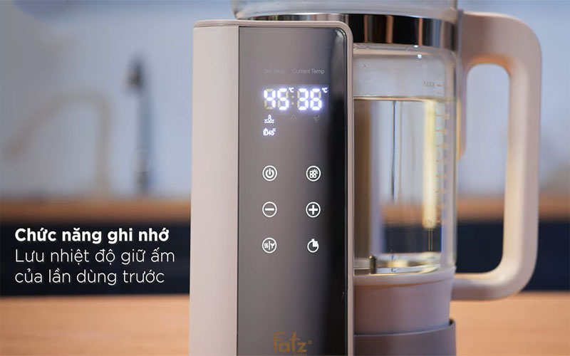 Máy đun và hâm nước pha sữa QUICKPRO 1 Fatzbaby FB3511BT - Hàng chính hãng