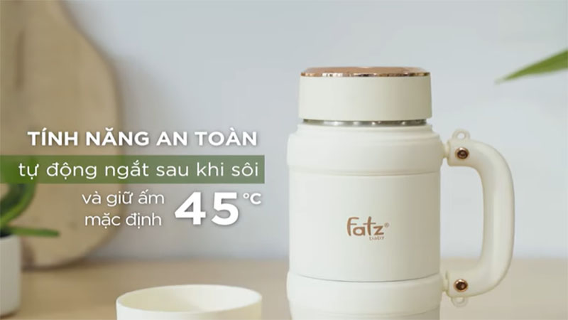 Bình đun và hâm nước pha sữa mini Smart 4 Fatzbaby FB3623FD - Hàng chính hãng