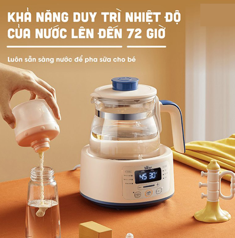 Máy đun và hâm sữa đa năng Bear TNQ-D12D1 - Hàng chính hãng