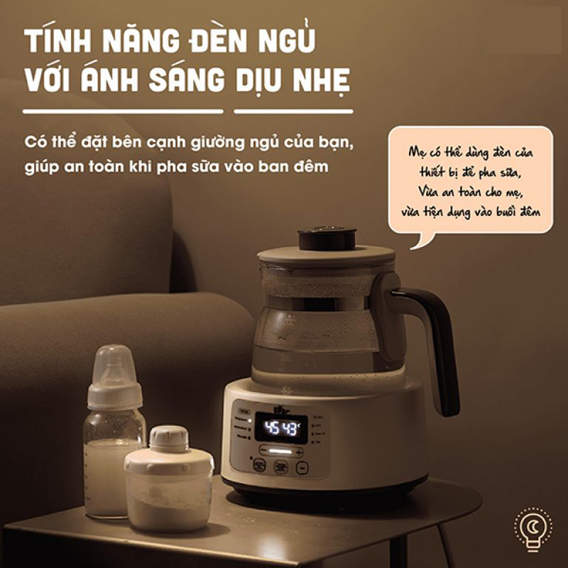 Máy đun và hâm sữa đa năng Bear TNQ-D12D1 - Hàng chính hãng