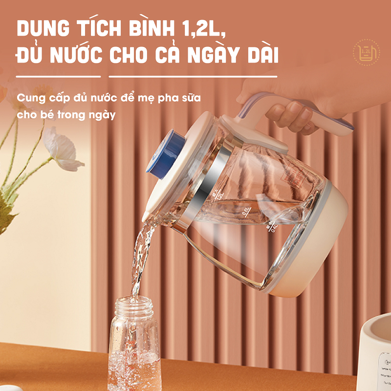 Máy đun và hâm sữa đa năng Bear TNQ-D12D1 - Hàng chính hãng