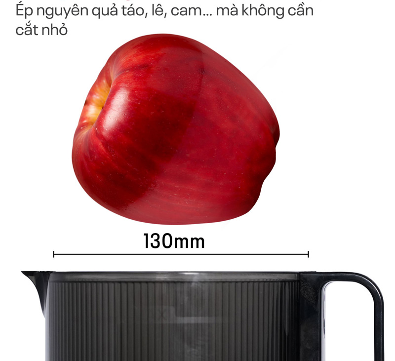 Ống tiếp nguyên liệu lớn có thể ép được nguyên trái