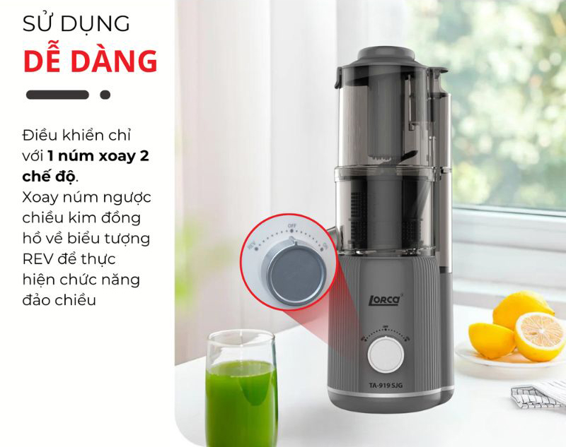 Máy ép chậm Lorca TA 919SJG - Hàng chính hãng