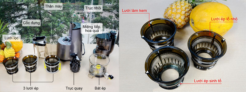 Máy ép chậm BioChef 666 - Hàng chính hãng