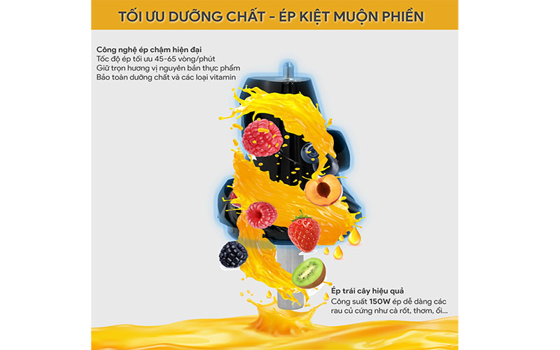 Máy ép chậm BlueStone SJB-6557 - Hàng chính hãng