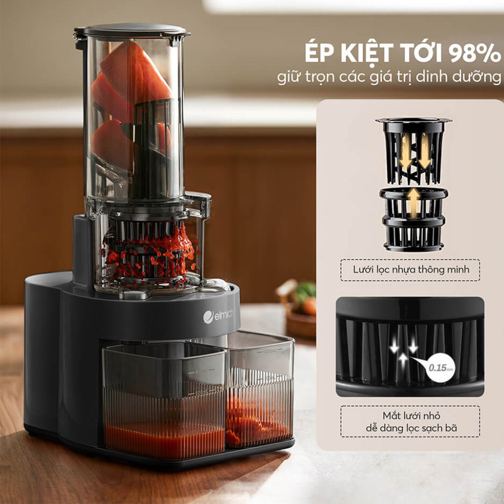 Máy ép chậm Elmich JEE-8759 - Hàng chính hãng