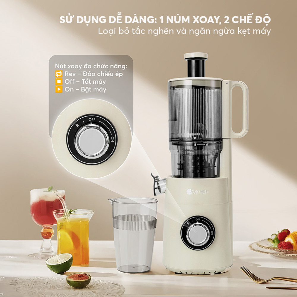 Máy ép chậm Elmich JEE9284GR - Hàng chính hãng