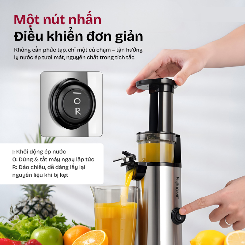 Máy ép chậm Fujihome SJ08 - Hàng chính hãng