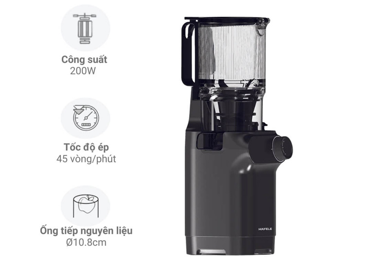 Máy ép chậm Hafele HS-J108SG (535.43.397) - Hàng chính hãng