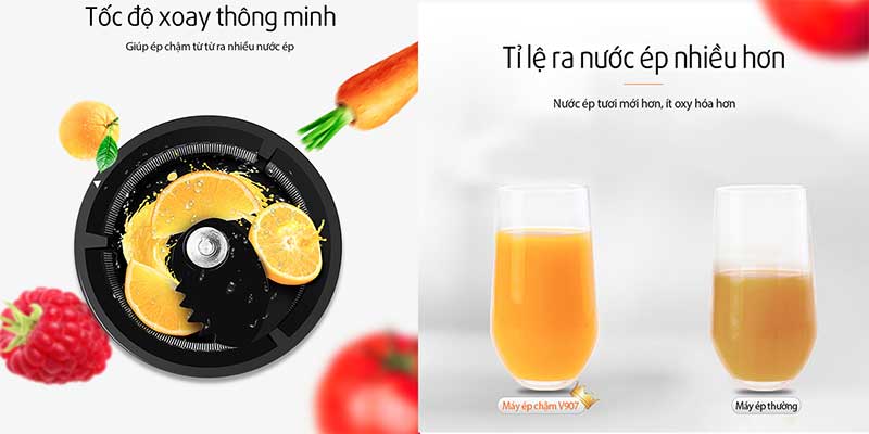 Máy ép chậm Joyoung JYZ-V907 - Hàng chính hãng