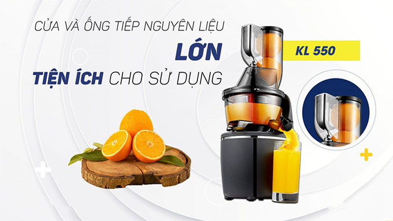 Thiết kế của Máy ép chậm Kalite KL-550