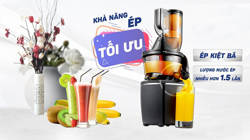 Khả năng ép kiệt nước của Máy ép chậm Kalite KL-550
