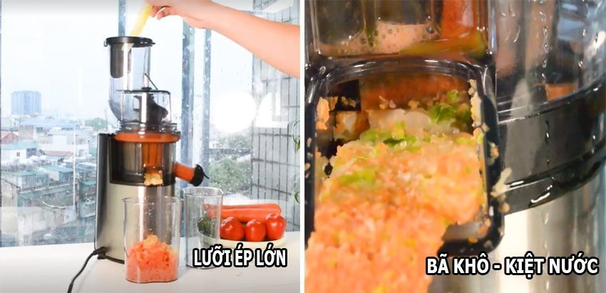 Chức năng của Máy ép chậm Kangaroo KG1B6