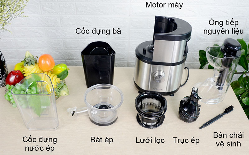 Máy ép chậm Klarstein Fruitberry - Hàng chính hãng