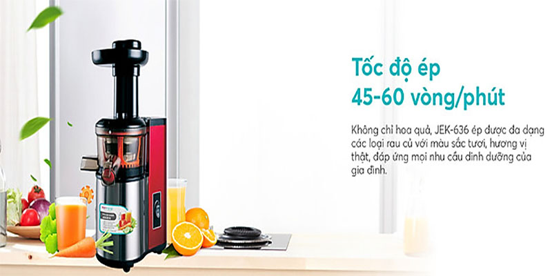 Máy ép chậm Korihome JEK-636 - Hàng chính hãng