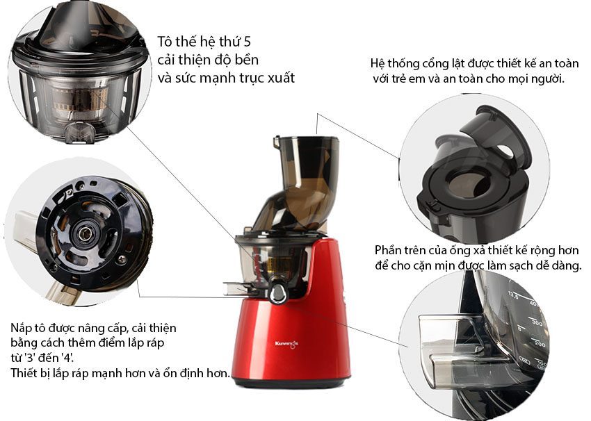 Chi tiết của Máy ép chậm Kuvings E7000