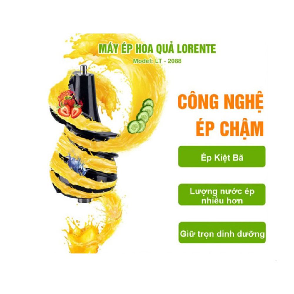 Máy ép chậm Lorente LT-2088 - Hàng chính hãng