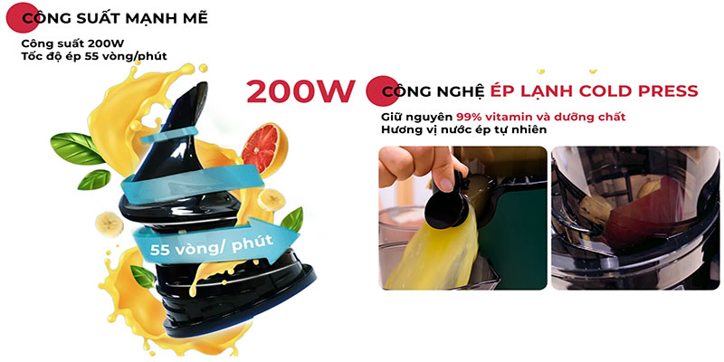 Công suất của Máy ép chậm Magic Eco AC-133