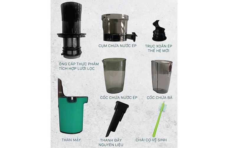 Các bộ phận của Máy ép chậm Magic Eco AC-137