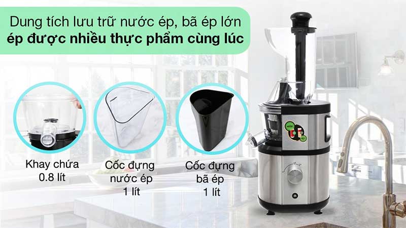 Máy ép chậm Mishio OJ6-Fruitberry-S - Hàng chính hãng