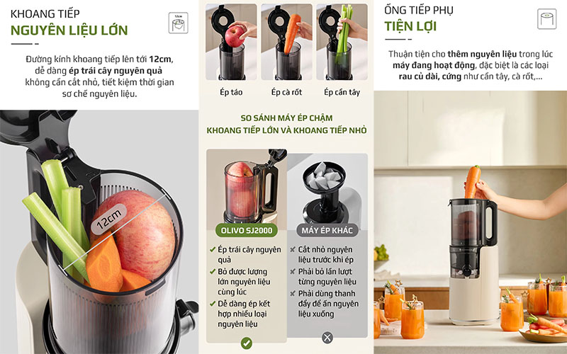 Máy ép chậm Olivo SJ2000 - Hàng chính hãng