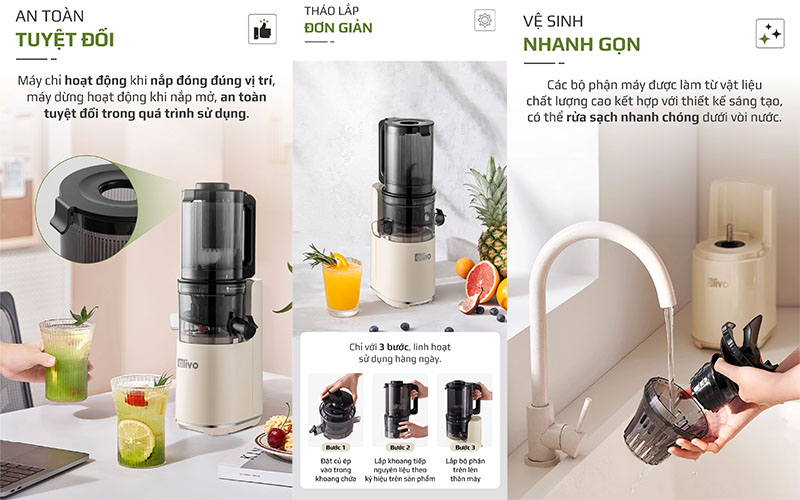 Máy ép chậm Olivo SJ2000 - Hàng chính hãng