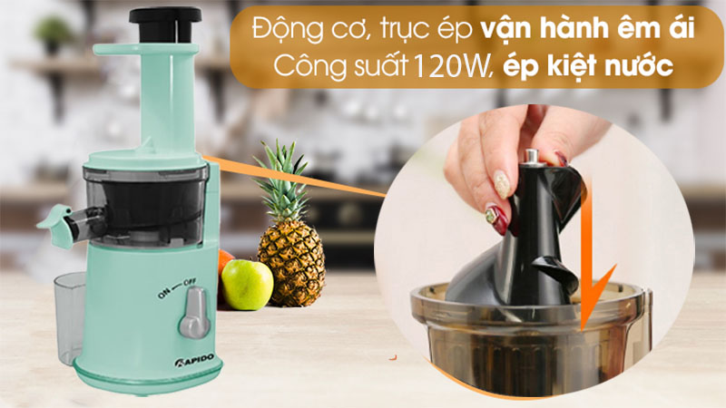 Máy ép chậm Rapido RSJ-120B - Hàng chính hãng