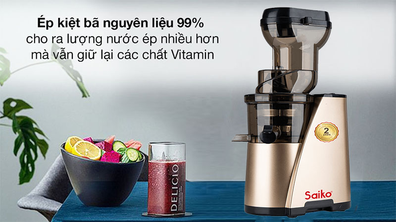 Máy ép chậm Saiko SJ-817 - Hàng chính hãng