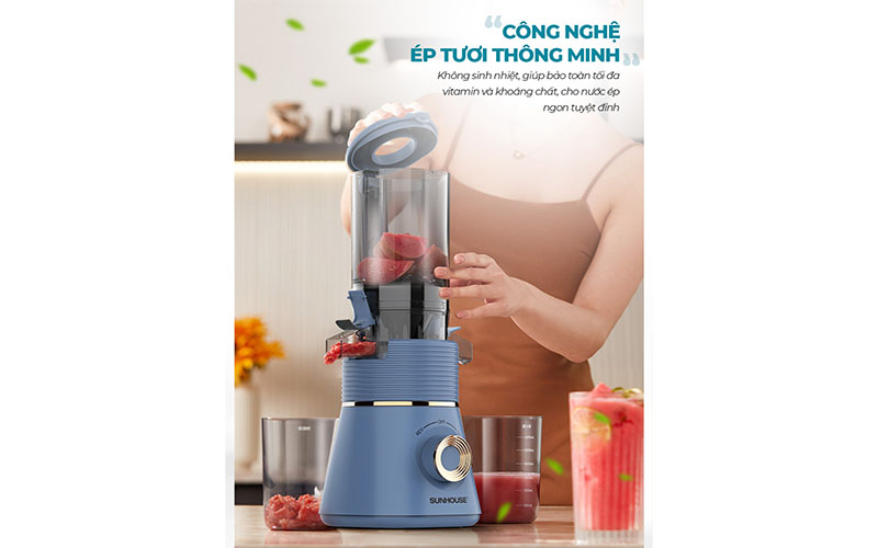Máy ép chậm Sunhouse SHD5518 - Hàng chính hãng