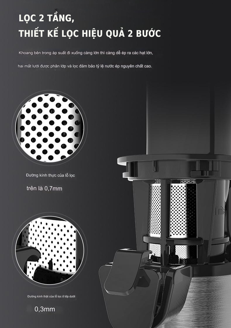 Máy ép chậm mini Bear YZJ-C01X1 - Hàng chính hãng