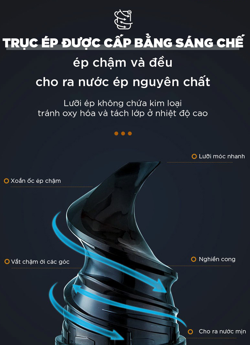 Máy ép chậm Bear YZJ-C02S5 - Hàng chính hãng