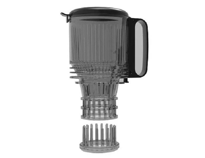 Miệng tiếp nguyên liệu lớn giúp ép được nguyên trái