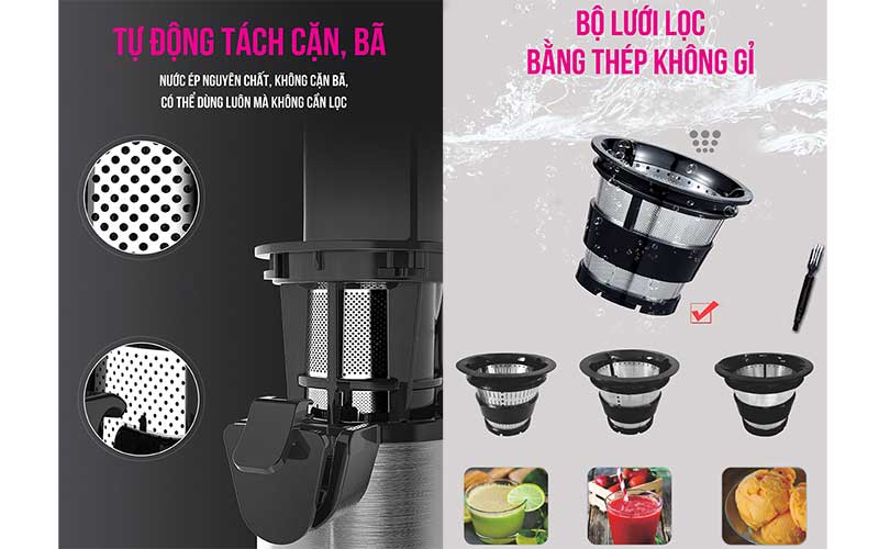 Máy ép chậm đa năng Roler RS-4415 - Hàng chính hãng