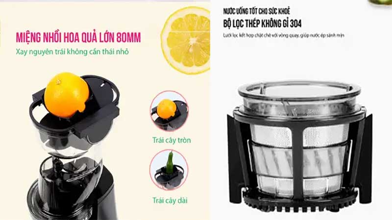 Máy ép chậm đa năng Roler RS-4417 - Hàng chính hãng