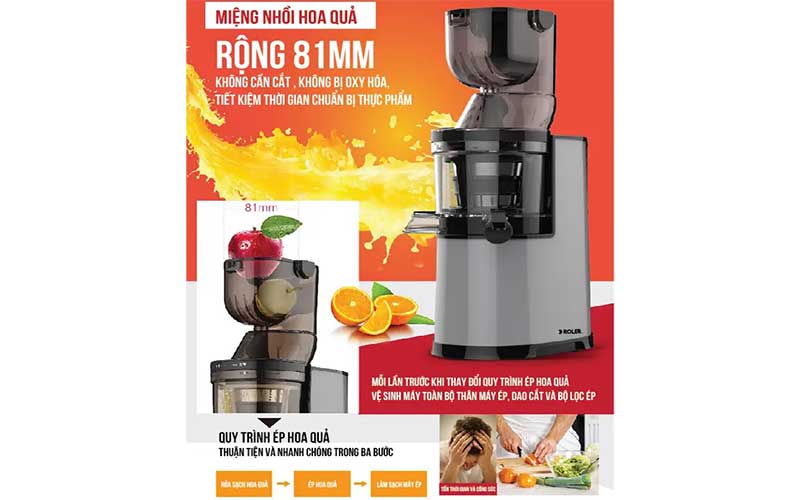 Máy ép chậm đa năng Roler RS-4459 - Hàng chính hãng