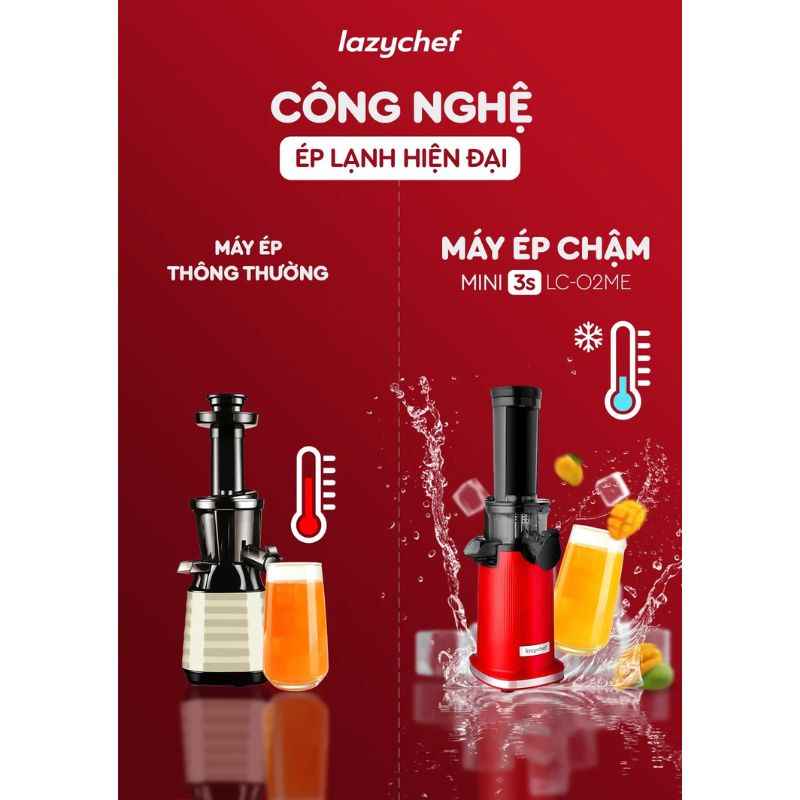 Máy ép chậm Lazychef LC-02ME - Hàng chính hãng