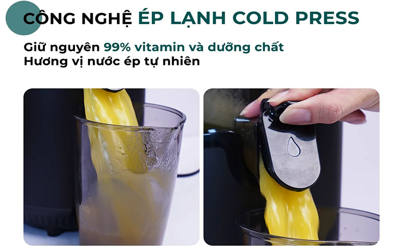 Công nghệ hoạt động của Máy ép chậm miệng rộng Magic Eco AC-144