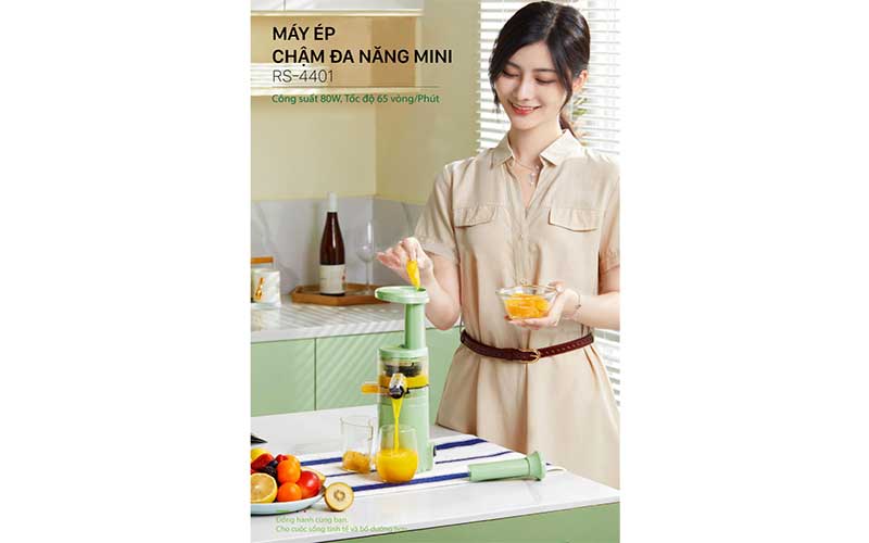 Máy ép chậm đa năng mini Roler RS-4401 - Hàng chính hãng