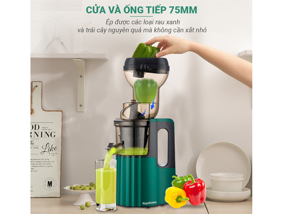 Máy ép chậm Nagakawa NAG0817  - Hàng chính hãng