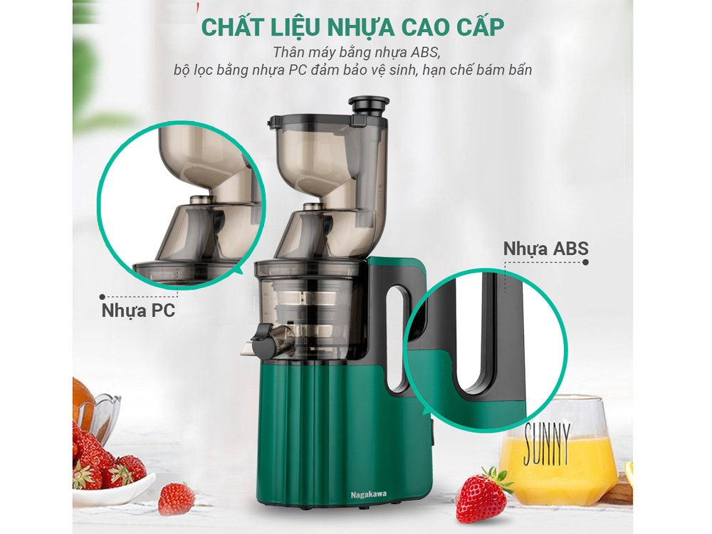 Máy ép chậm Nagakawa NAG0817  - Hàng chính hãng