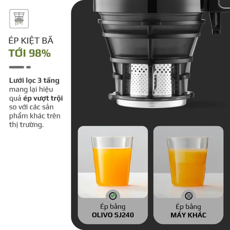 Máy ép chậm Olivo SJ240 - Hàng chính hãng