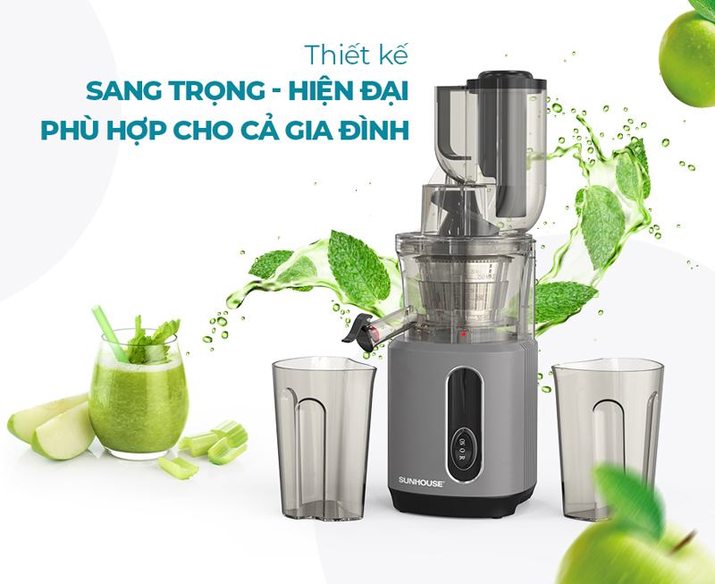 Máy ép chậm Sunhouse SHD5503 - Hàng chính hãng
