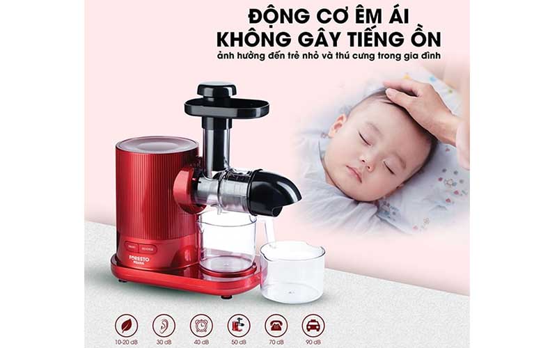 Máy ép chậm trục ngang Foresto Prana - 150W - Hàng chính hãng