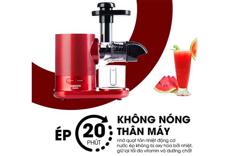 Máy ép chậm trục ngang Foresto Prana - 150W - Hàng chính hãng