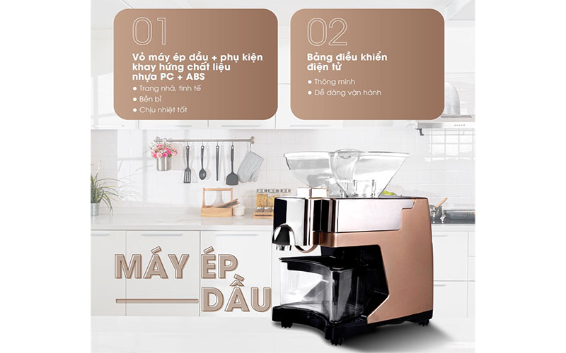 Máy ép dầu thực vật Hakawa HK-ED43 - Hàng chính hãng
