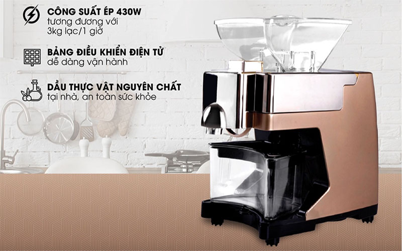 Máy ép dầu thực vật Hakawa HK-ED43 - Hàng chính hãng