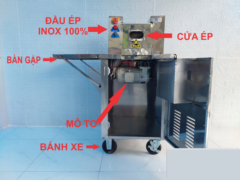 Máy ép mía đánh bọt mini Newtech 02 PRO HOT - Hàng chính hãng