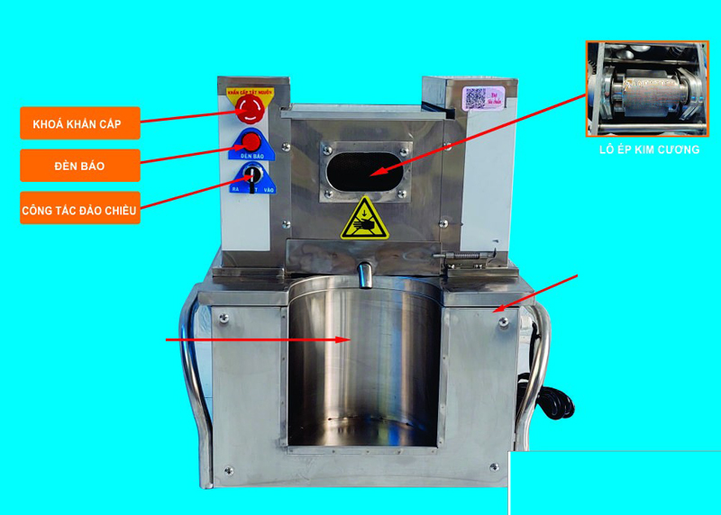 Máy ép mía mini Newtech F3 PRO NEW - Hàng chính hãng