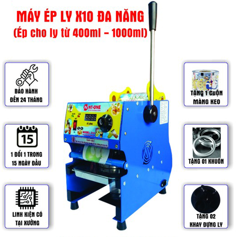Máy ép miệng ly Newtech X10 - Hàng chính hãng
